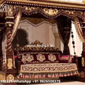 Stylish Wooden Swing Design for Drawing Room Beauty No-10391