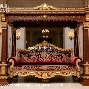 Modern Wooden Swing Design with Sleek Finishing Style No-10395