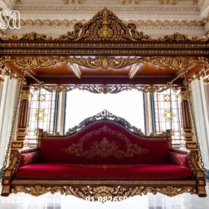 Wooden Swing Design with Traditional Handcrafted Beauty No-10428