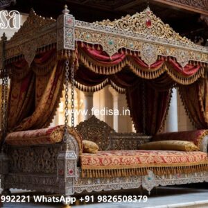 Handcrafted Wooden Swing Design with Royal Elegance No-10441