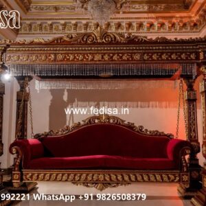 Traditional Wood Carving Swing Design with Royal Style No-10703