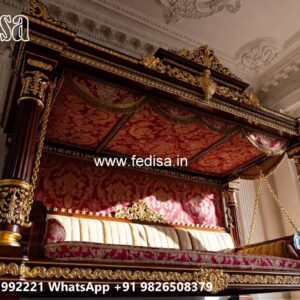 Royal Wood Carving Swing Design with Antique Finish No-10708