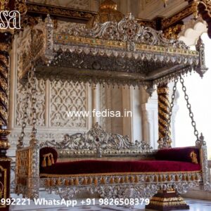Stylish Wood Carving Swing Design for Premium Living Rooms No-10719