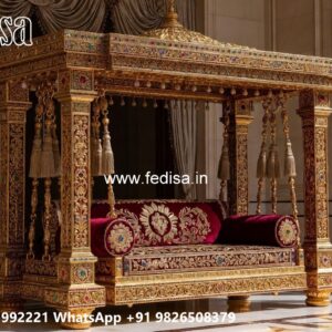 Royal Wood Carving Swing Design for Palace Inspired Homes No-10720