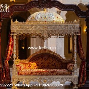 Indoor Wood Carving Swing Design for Stylish Home Ambience No-10739
