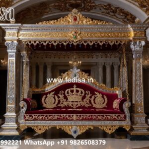 Wood Carving Swing Design with Antique Wooden Texture No-10740