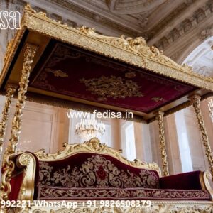 Handcrafted Wood Carving Swing Design with Palace Elegance No-10747