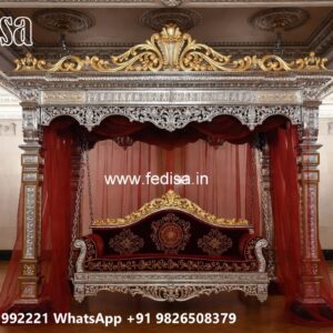 Royal Wood Carving Swing Design for Grand Villa Interiors No-10763