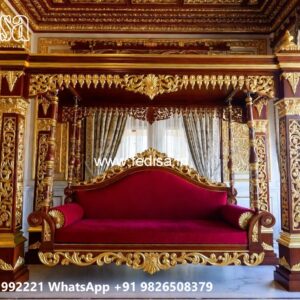 Royal Wood Carving Swing Design with Decorative Detailing No-10777
