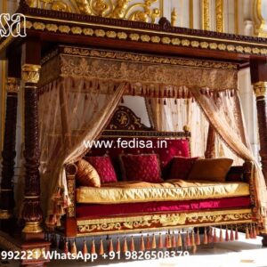 Traditional Wood Carving Swing Design with Royal Comfort No-10784