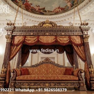 Wood Carving Swing Design with Stylish Decorative Features No-10785