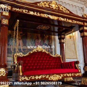 Traditional Wooden Swing Design for Indian Homes No-10803