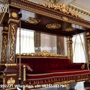 Wood Carving Swing Design with Intricate Wooden Patterns No-11201