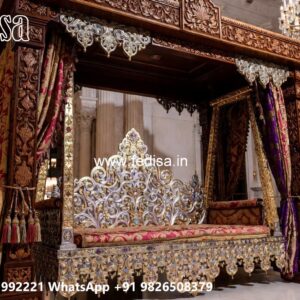 Wood Carving Swing Design Ideas for Royal Home Interiors No-11222