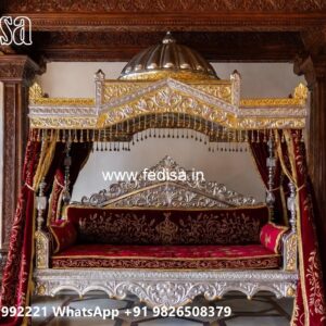 Wood Carving Swing Design for Elegant Traditional Interiors No-11230