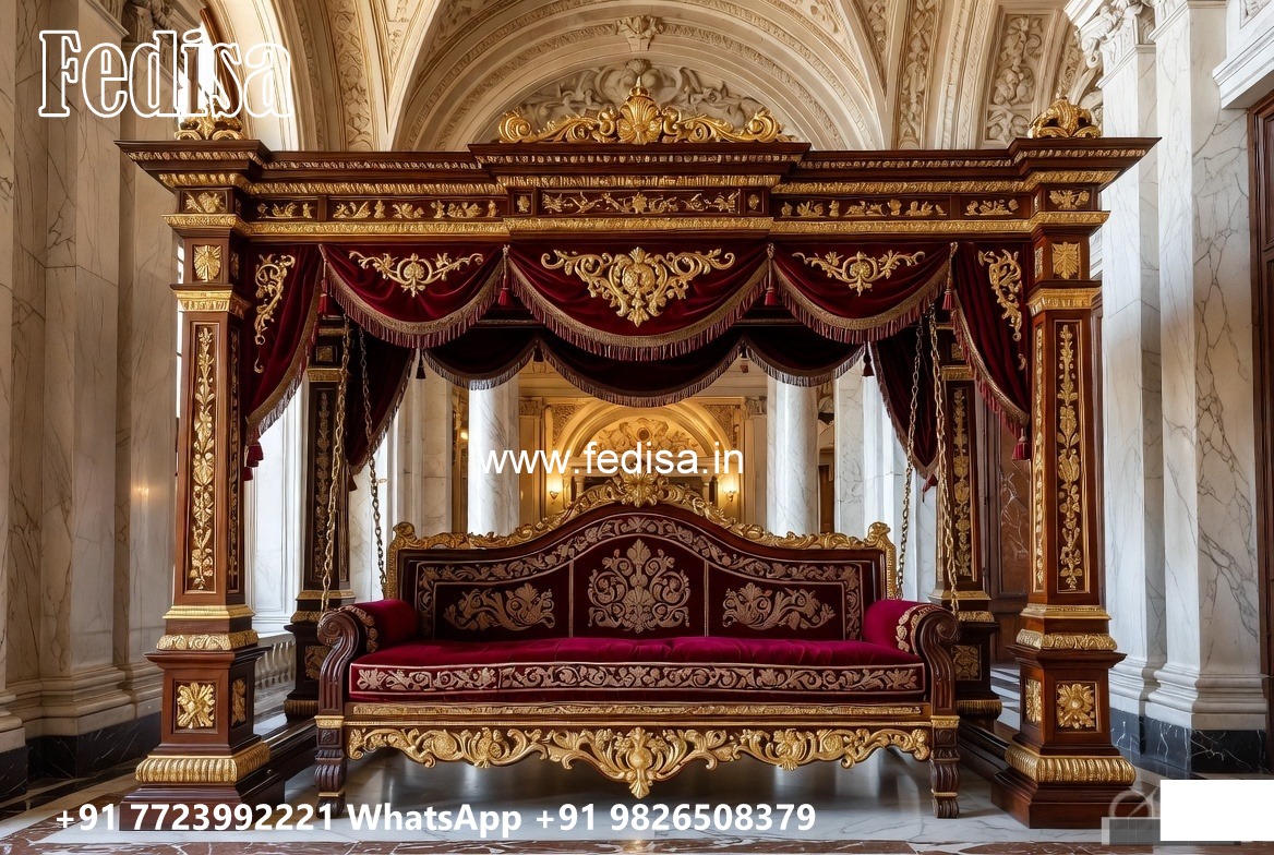 Traditional Wood Carving Swing Design with Royal Comfort No-11234
