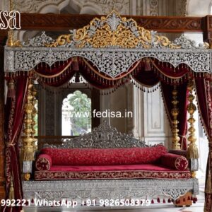 Luxury Wood Carving Swing Design for Sophisticated Home Interiors No-11250