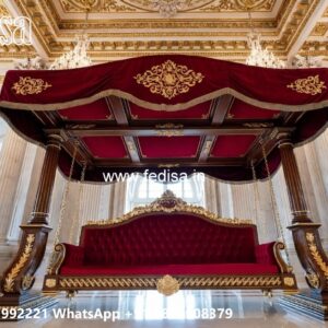 Antique Wooden Swing Design for Traditional Interior Look No-11259