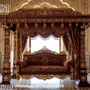 Contemporary Wooden Swing Design for Stylish Living Room No-11299