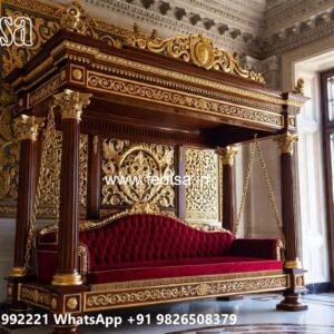 Royal Wooden Swing Design for Palace Style Interiors No-11330