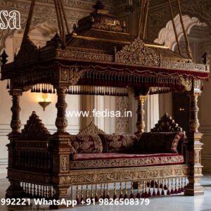 Luxury Swing Design with Decorative Floral Carvings No-11372