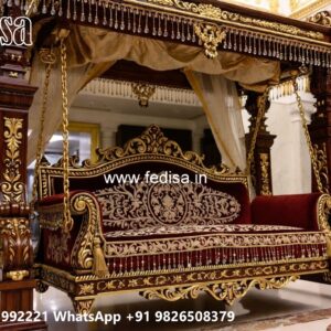Elegant Classic Swing Design with Decorative Carvings No-11470
