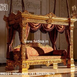 Designer Wood Carving Swing Design for Luxury Villas No-11611