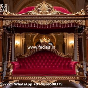 Handcrafted Wood Carving Swing Design with Palace Elegance No-11647