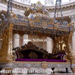 Handcrafted Wood Carving Swing Design for Elegant Hall Decor No-11661