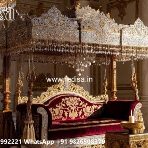 Royal Wooden Swing Design with Cushion Seating Style No-11715