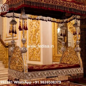 Wooden Swing Design with Vintage Traditional Craft Style No-11762