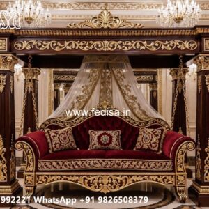Wooden Swing Design with Artistic Wooden Patterns No-11783
