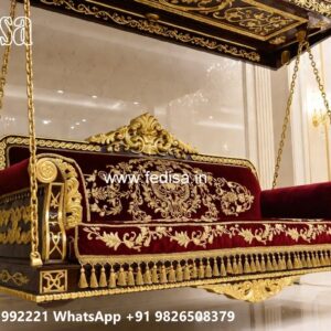 Handcrafted Wood Carving Swing Design for Elegant Living Rooms No-12052