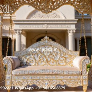 Traditional Wood Carving Swing Design with Royal Style No-12053