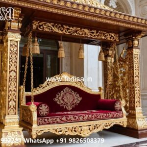 Royal Wood Carving Swing Design for Palace Inspired Homes No-12070