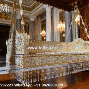 Artistic Wood Carving Swing Design with Traditional Craftsmanship No-12079