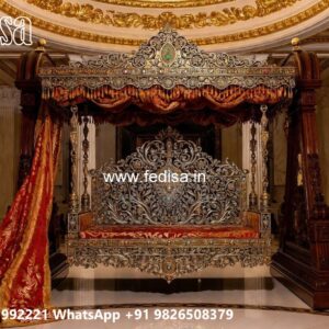 Artistic Wood Carving Swing Design with Heritage Influence No-12110