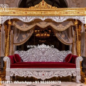Royal Wood Carving Swing Design for Grand Villa Interiors No-12113