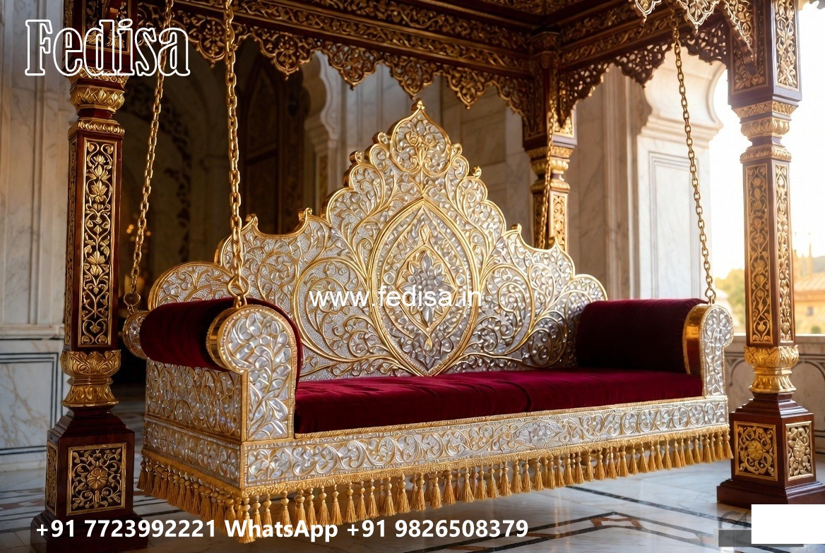 Luxury Wood Carving Swing Design for Stylish Living Spaces No-12124