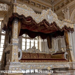 Traditional Wood Carving Swing Design with Royal Comfort No-12134