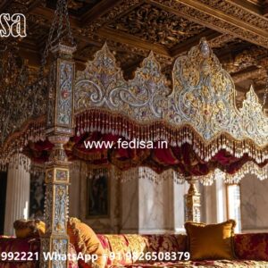 Handcrafted Wooden Swing Design with Royal Elegance No-12241