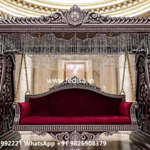 Wooden Swing Design with Traditional Indian Touch No-12242