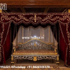 Elegant Classic Swing Design with Decorative Carvings No-8770