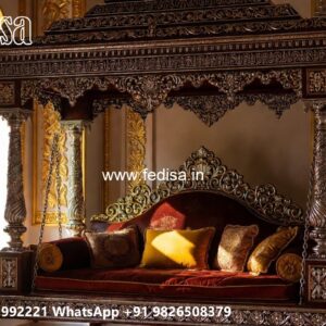 Premium Wood Carving Swing Design for Heritage Homes No-8906
