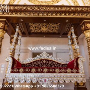 Premium Wood Carving Swing Design with Wooden Elegance No-8981