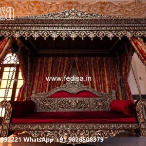 Handcrafted Wood Carving Swing Design with Timeless Style No-8986