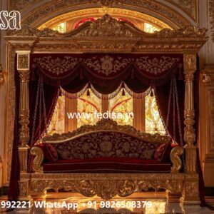 Luxury Swing Design with Rich Wooden Texture Finish No-9188