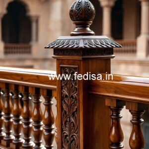 Royal Brass Wood Railing Design No-0014
