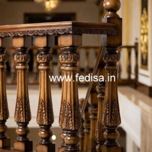 Brass Wood Handrail for Modern Homes No-0025