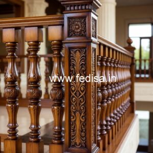 Brass Wood Railing Design Trends 2026 No-0039